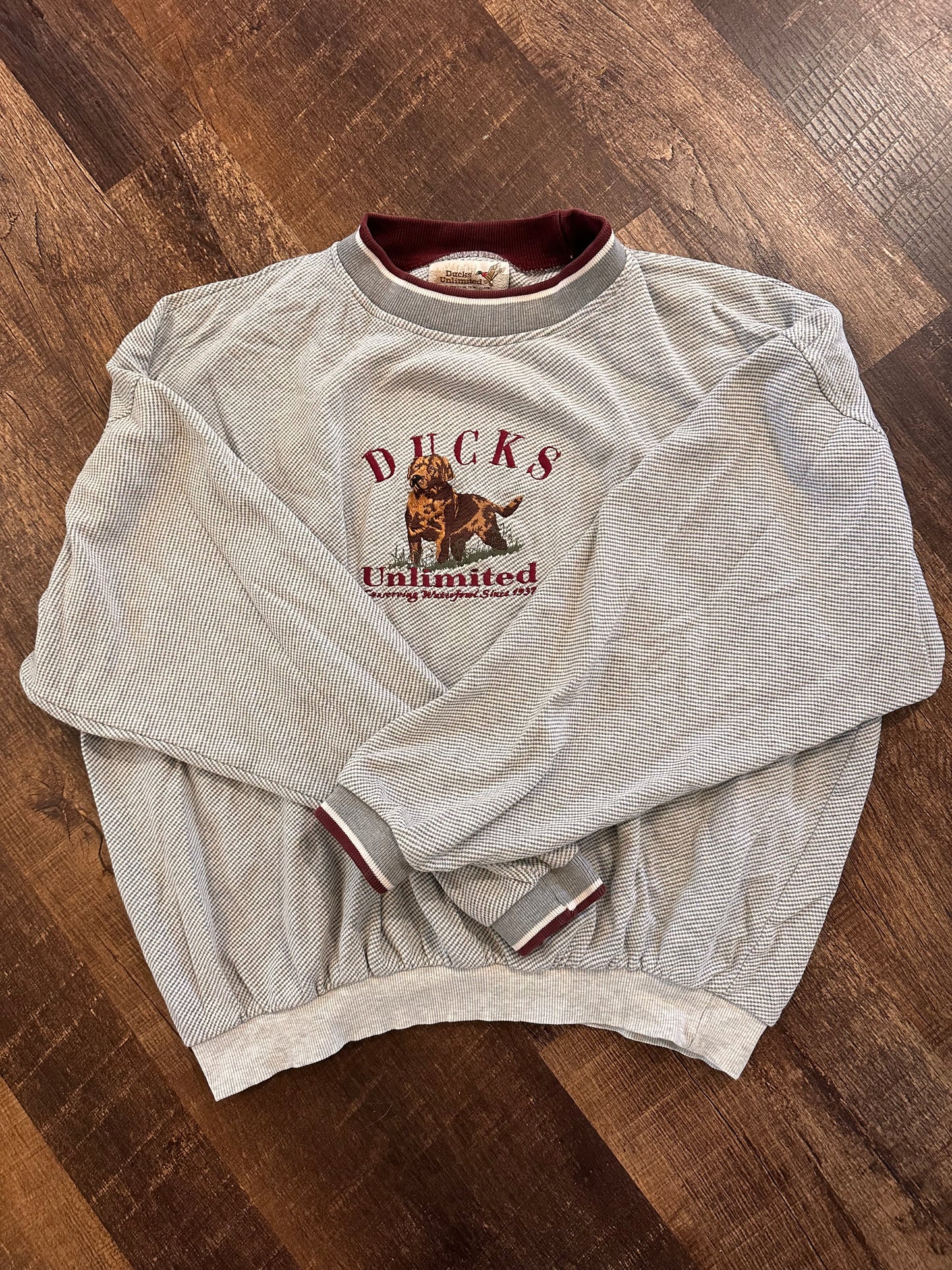 Vintage Ducks Unlimited Crew (XXL) Embroidered Dog