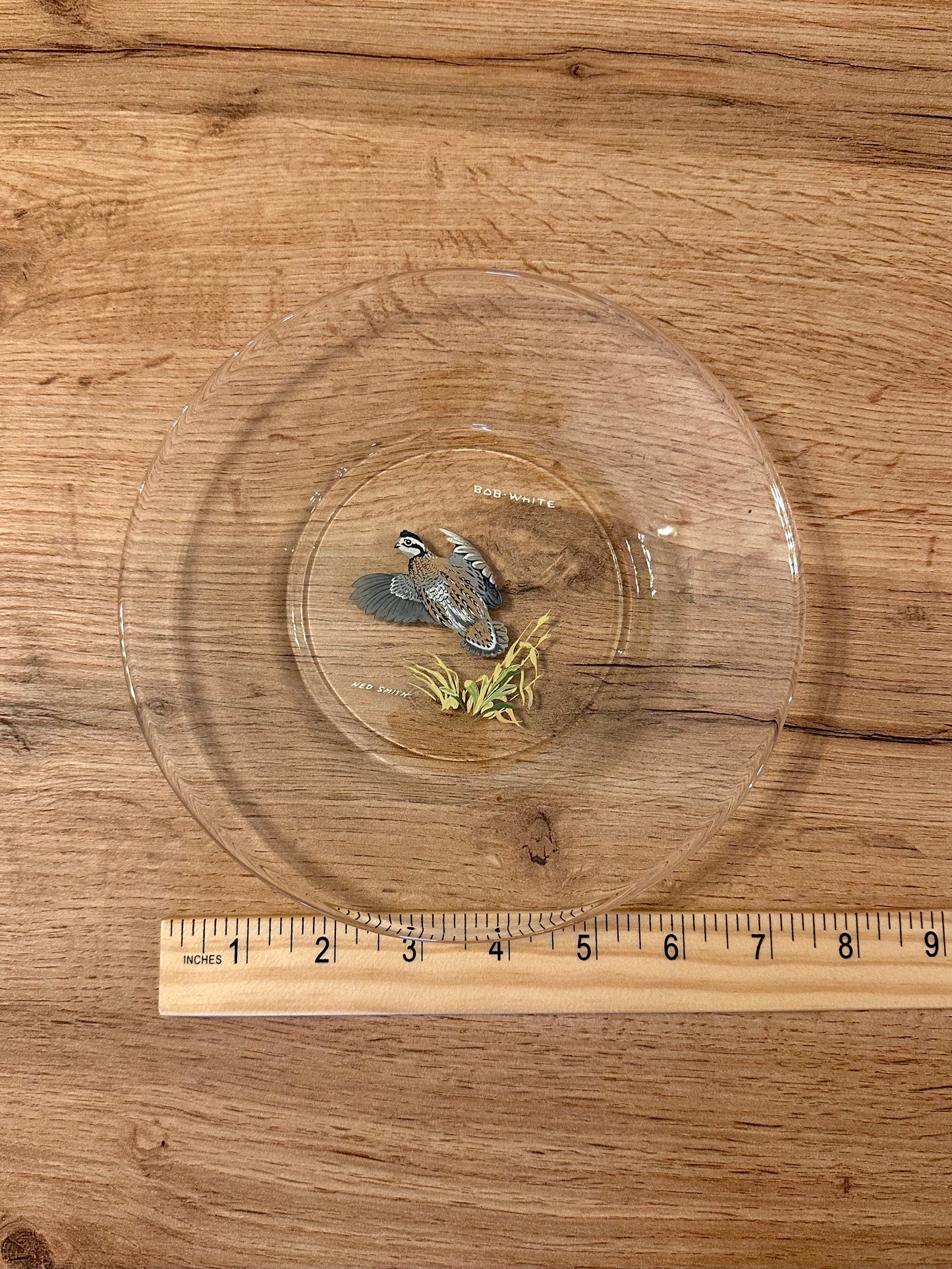 Vintage 1970s Ned Smith “Game Birds” Appetizer / Dessert Plates (Set of 7)