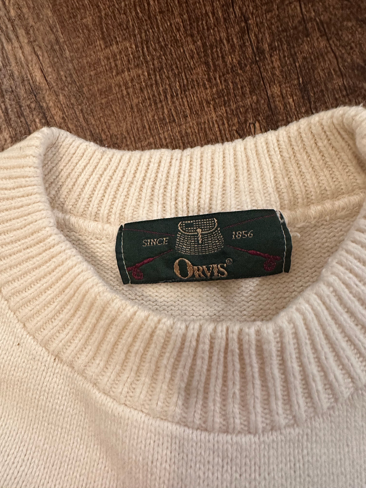 Vintage Orvis Sweater (XL) Embroidered Flies