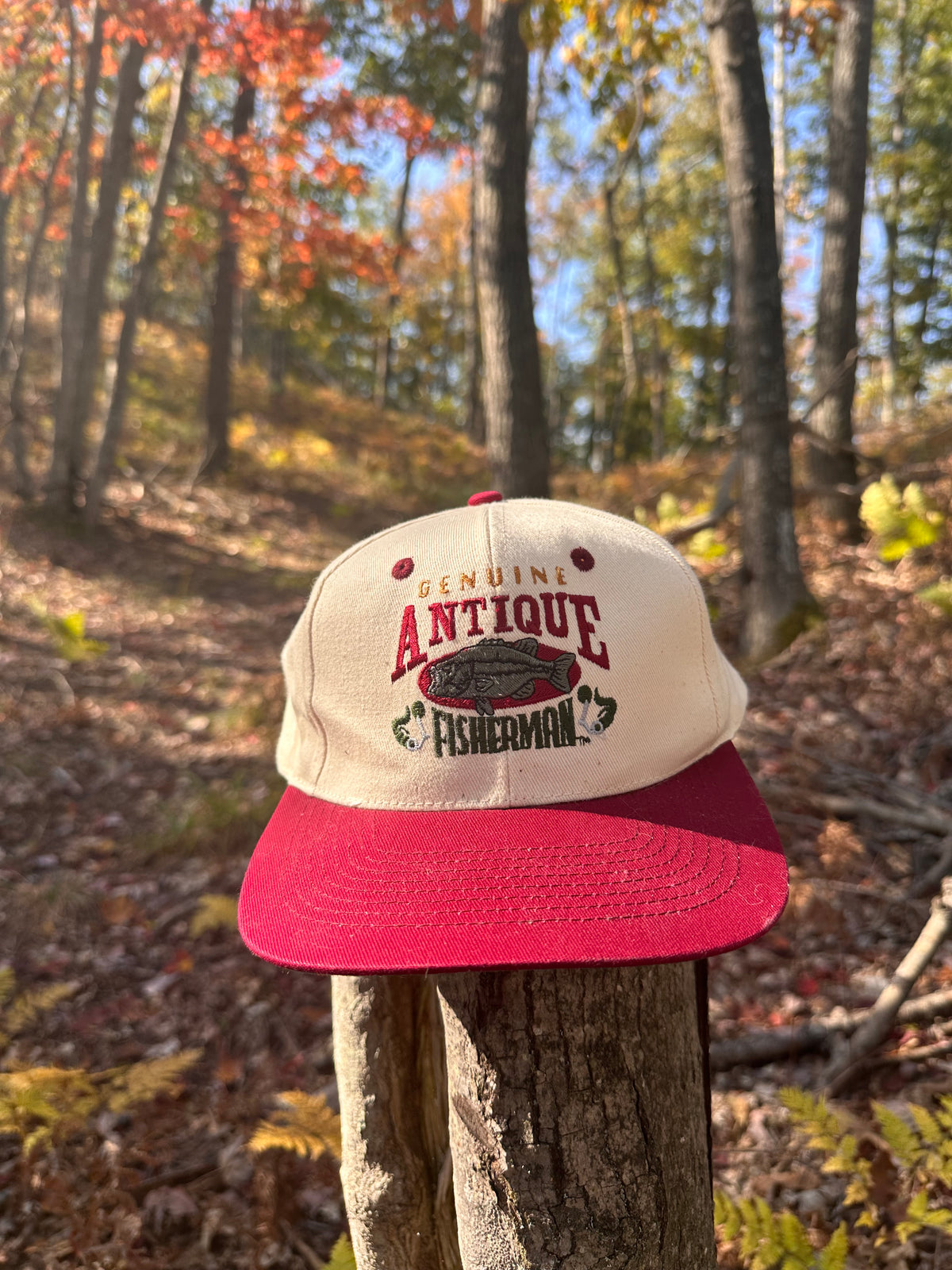 Vintage Antique Fisherman SnapBack