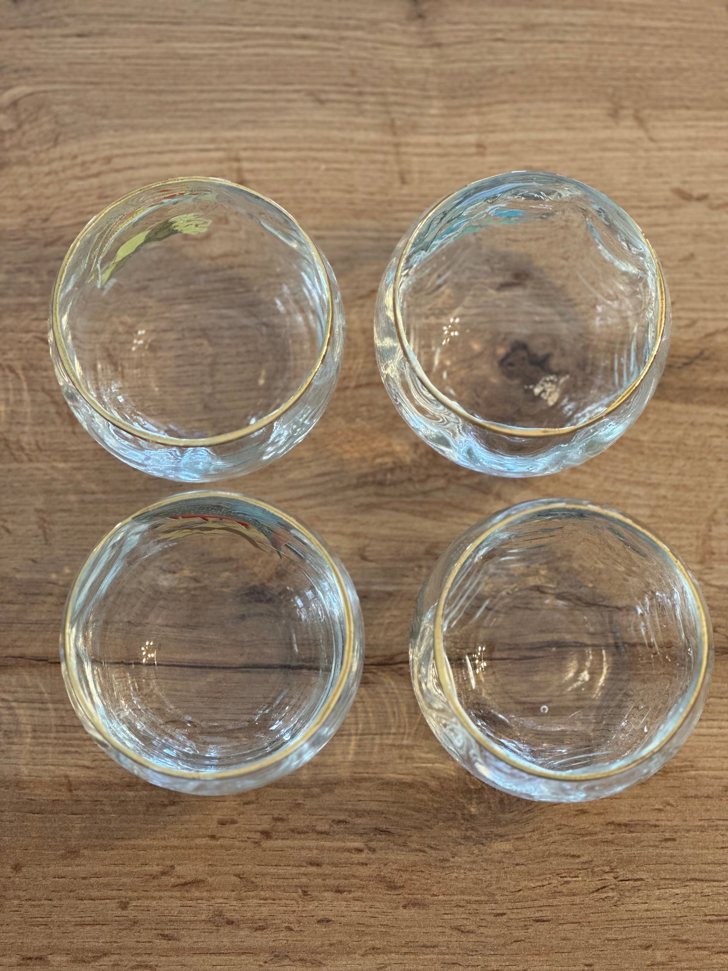 RARE🥃 Vintage Ned Smith Low Ball Whiskey Glasses (Set of 4)
