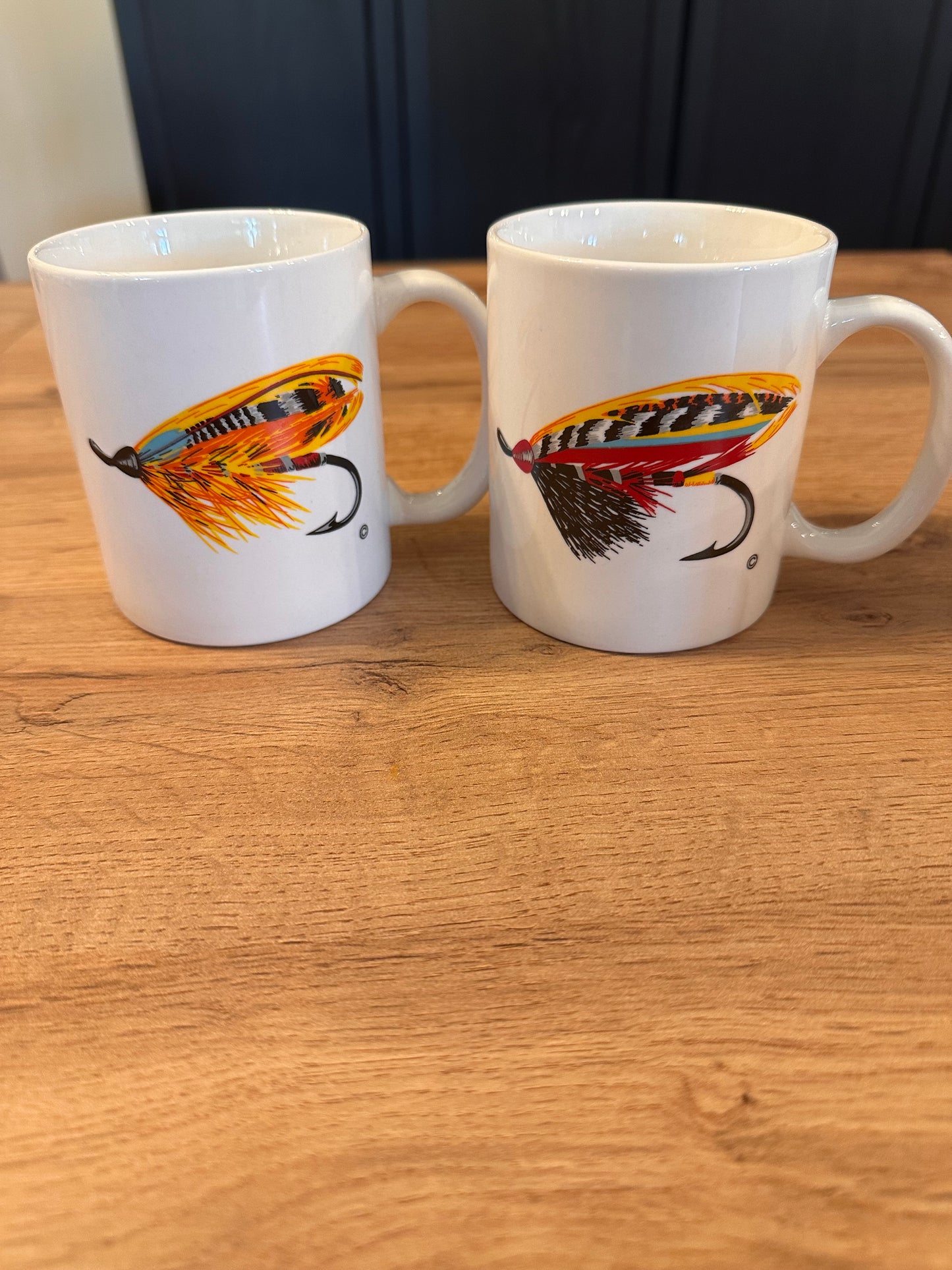 Vintage Winnie Staniford Fly Lure Mug Set (4)