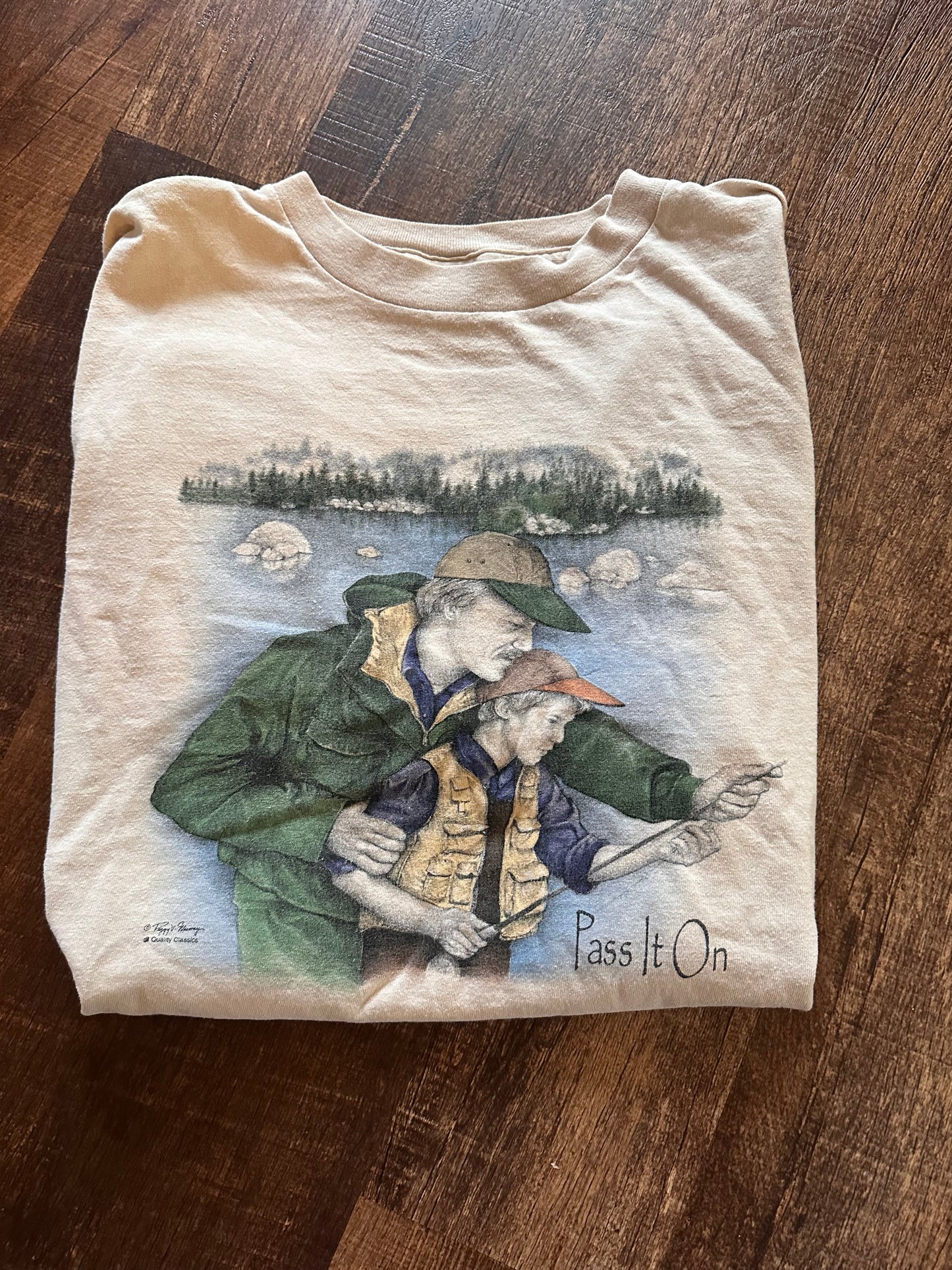 Vintage Peggy Murray T (XL) “Pass it on”