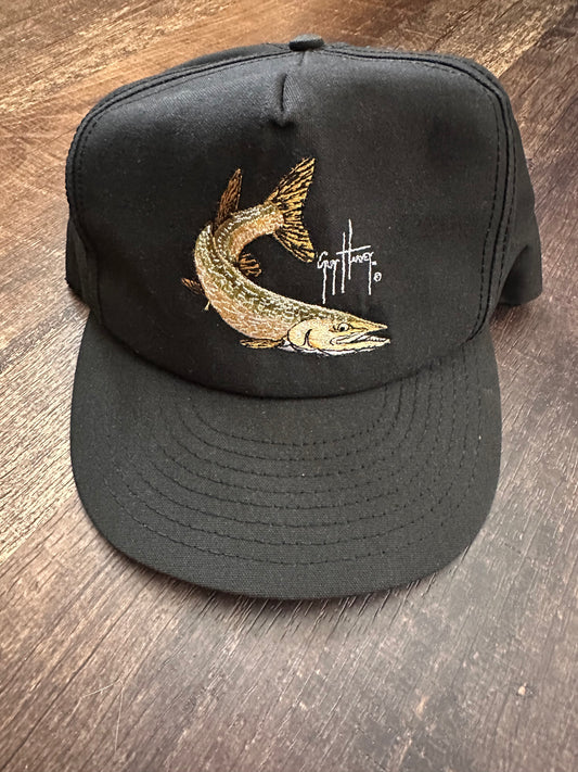 Vintage Guy Harvey Snapback Hat - Black